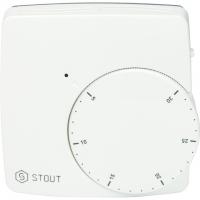 Термостат Stout комнатный электронный WFHT-DUAL включ. дистанционный датчик «в пол» L=3 м STE-0002-000010