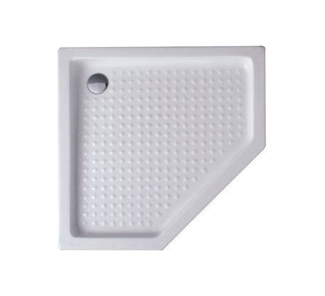 Душевой поддон 90x90 Cezares TRAY-A-P-90-15-W0 пятиугольный без сифона, акриловый