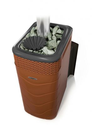 Банная печь Гейзер XXL 2017 Carbon Витра ЗК терракота