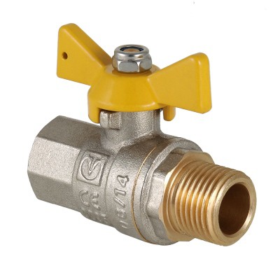 Кран шаровой 1/2"ВН для газа, ручка бабочка Valtec Valgas VT.278.N.04