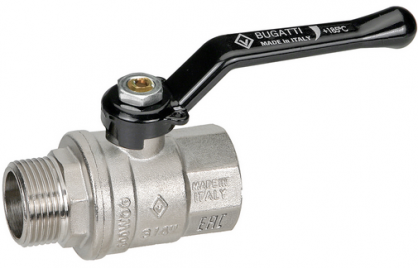 Кран шаровой Bugatti Oregon 1 1/4"ВН ручка рычаг 305