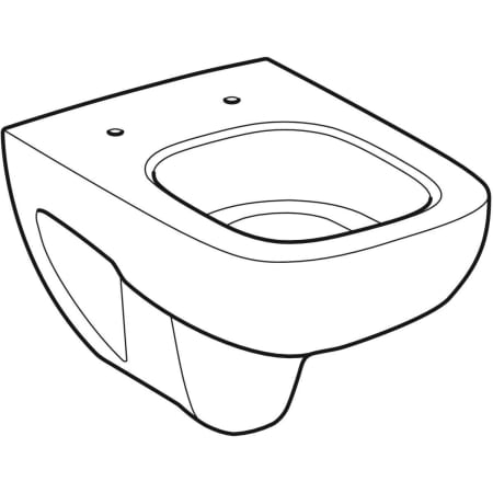 Подвесной унитаз Geberit Renova Compact Square, с укороченным вылетом 206145000