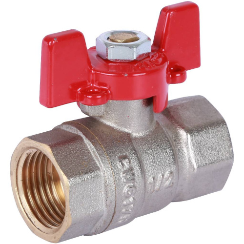 Кран шаровой 1/2"ВВ ручка бабочка Rommer