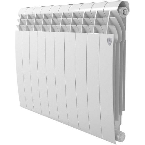 Биметаллический радиатор Royal Thermo BILINER B 500 - 10 секций, боковое, белый Bianco Traffico
