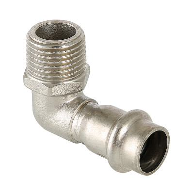 Угольник 90° с резьбой Valtec 22х3/4"Н нержавеющая сталь VTi.953.I.002205