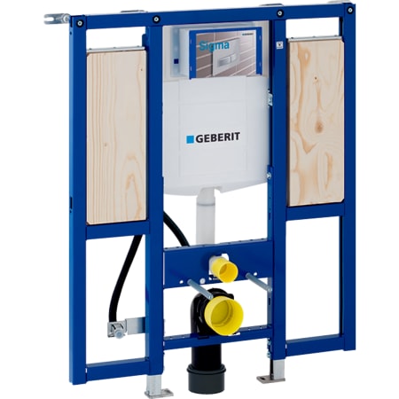 Инсталляция Geberit Duofix для подвесного унитаза, 112 см, со смывным бачком скрытого монтажа Sigma 12 см, для лиц с ограниченными возможностями, для поручней и опор 111.375.00.5