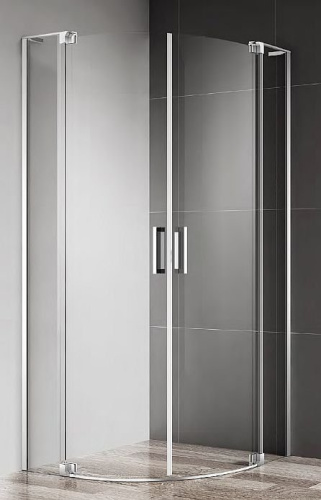 Душевой уголок 90x100 Cezares SLIDER-R-2-90/100-GRIGIO-NERO