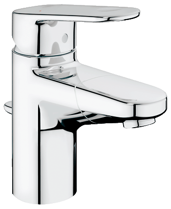 Смеситель для раковины Grohe Europlus 33155002 хром, донный клапан, выдвижной излив