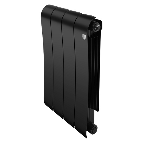 Биметаллический радиатор Royal Thermo INFINITY 500 - 4 секции, боковое, черный Noir Sable