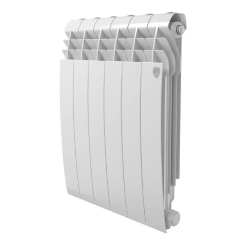 Алюминиевый радиатор Royal Thermo BILINER A 500 - 6 секций, боковое, белый