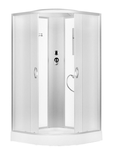 Душевая кабина 100x100 Erlit Comfort ER3510P-C3 низкий поддон
