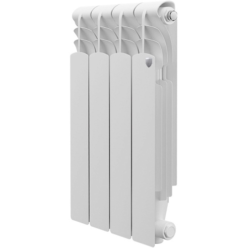 Алюминиевый радиатор Royal Thermo REVOLUTION A 500 - 4 секции, боковое, белый