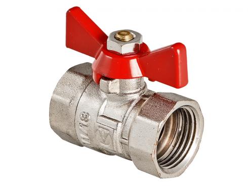 Кран шаровой 1/2"ВВ ручка бабочка Valtec Compact VT.092.N.04