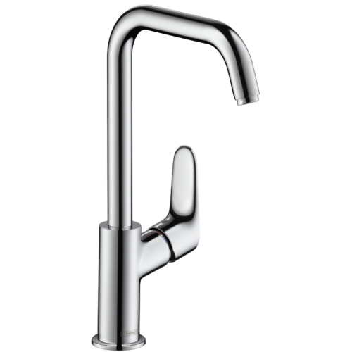 Смеситель для раковины Hansgrohe Focus 31609000 хром, поворотный излив, донный клапан