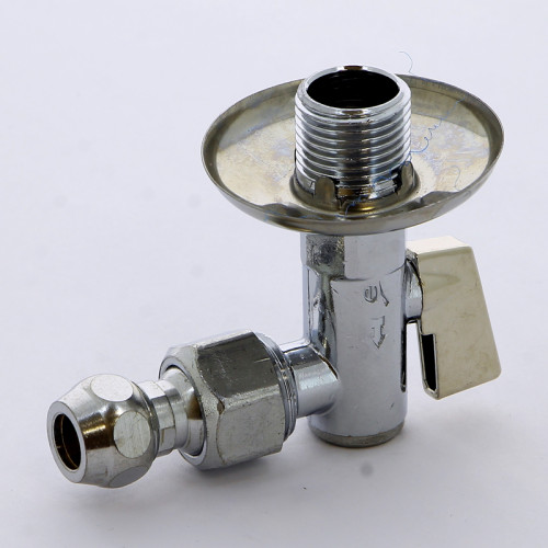 Угловой кран 1/2"Нx10 с фильтром и розеткой Itap арт.386
