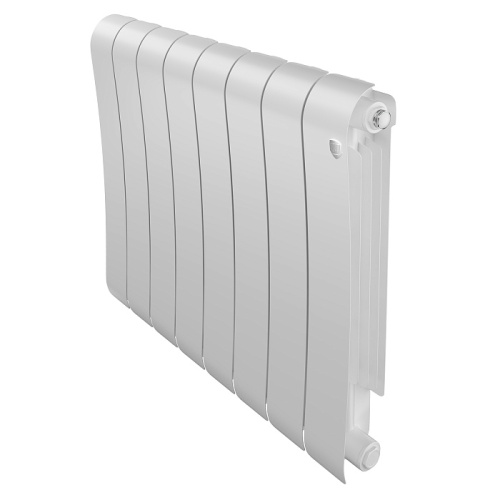 Биметаллический радиатор Royal Thermo INFINITY 500 - 8 секций, боковое, белый Bianco Traffico