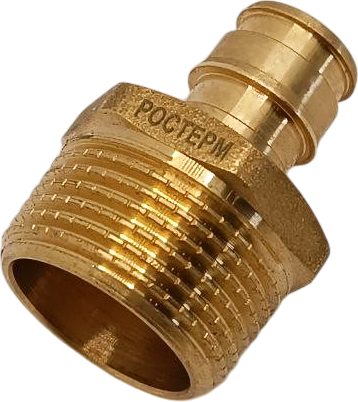 Соединитель РОСТерм 16x3/4"Н латунь, лайт Q&E PE-x L16COUP34EXT