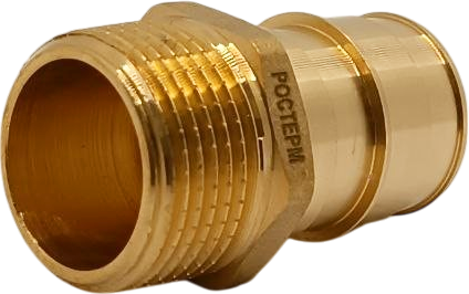 Соединитель РОСТерм 25x3/4"Н латунь, лайт Q&E PE-x L25COUP34EXT
