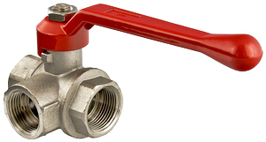 Кран трехходовой 1/2"ВВВ с Т-переключением Valtec VT.361.N.04