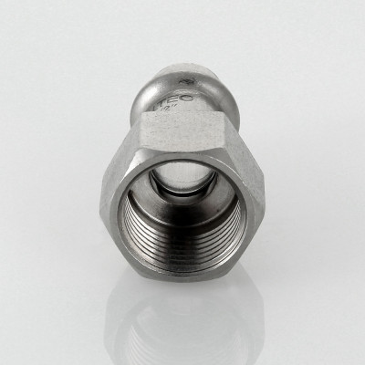 Соединитель Valtec 22x1/2"В пресс, нержавеющая сталь VTi.902.I.002204