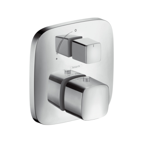 Смеситель для душа Hansgrohe PuraVida 15775000 Хром, скрытого монтажа, неполный комплект, термостатический