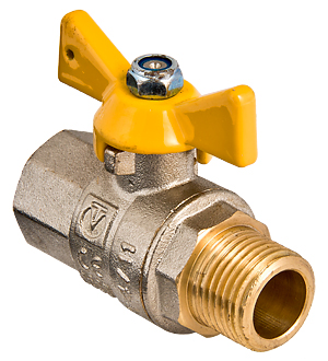 Кран шаровой 3/4"ВН для газа, ручка бабочка Valtec Valgas VT.278.N.05