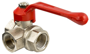Кран трехходовой 3/4"ВВВ с L-переключением Valtec VT.360.N.05