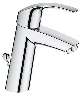 Смеситель для раковины Grohe Eurosmart 23322001 хром, донный клапан