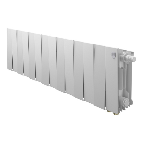 Биметаллический радиатор Royal Thermo PianoForte 200 VDR - 14 секций, нижнее справа, белый Bianco Traffico