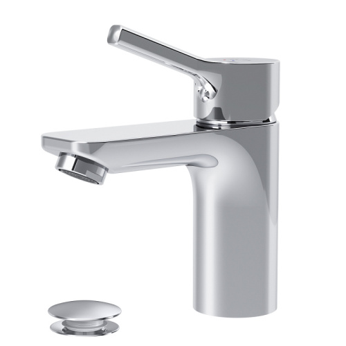 Смеситель для раковины AM.PM X-Joy F85B82100 донный клапан, излив 100 мм, хром