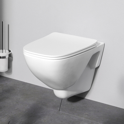 Подвесной унитаз Am.Pm X-Joy C851701SC белый, FlashClean безободковый с сиденьем микролифт