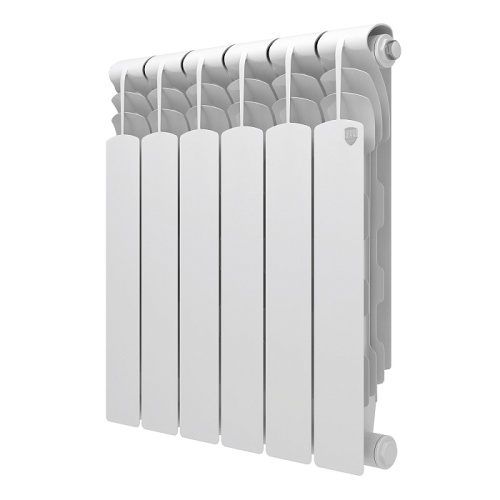 Биметаллический радиатор Royal Thermo Revolution B 500 - 6 секций, боковое, белый