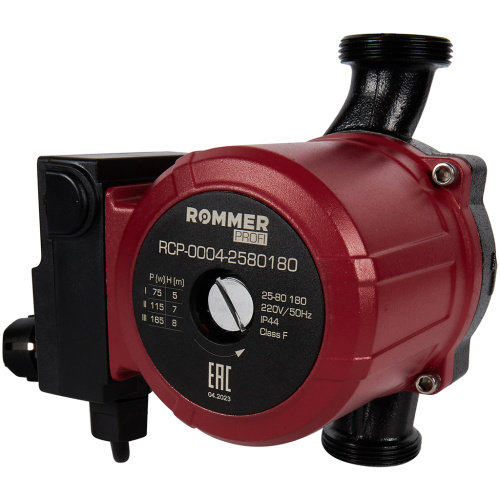 Циркуляционный насос Rommer PROFI 25/80-180 мм, до 94 л./мин.