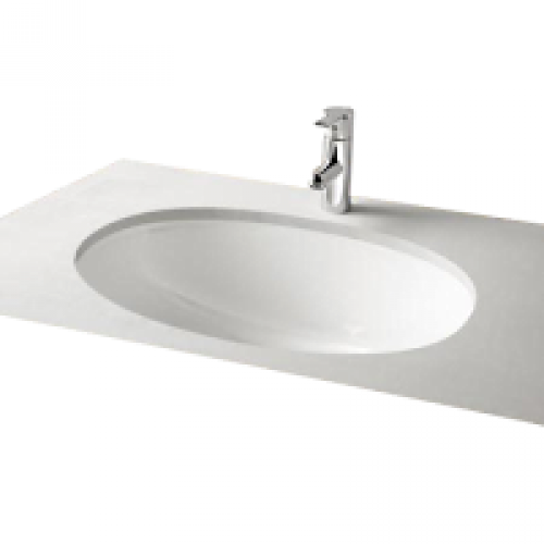 Раковина врезная Jacob Delafon Oval EN262-00 белый 565х195х450