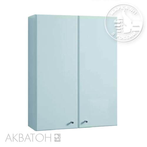 Шкаф для ванной Акватон Симпл двухстворчатый, белый, подвесной 1A012403SL010