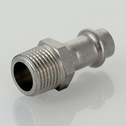 Соединитель 22x1/2"НР пресс, нержавеющая сталь Valtec