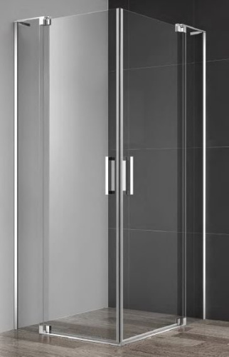 Душевой уголок 80x90 Cezares SLIDER-A-2-80/90-GRIGIO-NERO