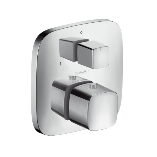 Смеситель для душа Hansgrohe PuraVida 15771000 Хром, скрытого монтажа, неполный комплект, термостатический