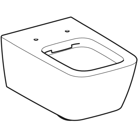 Подвесной унитаз Geberit iCon Square, закрытая форма, Rimfree 201950000