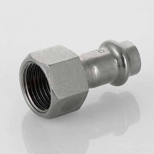 Соединитель 22x3/4"ВР пресс, нержавеющая сталь Valtec