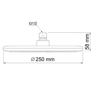 Верхний душ WasserKraft A030