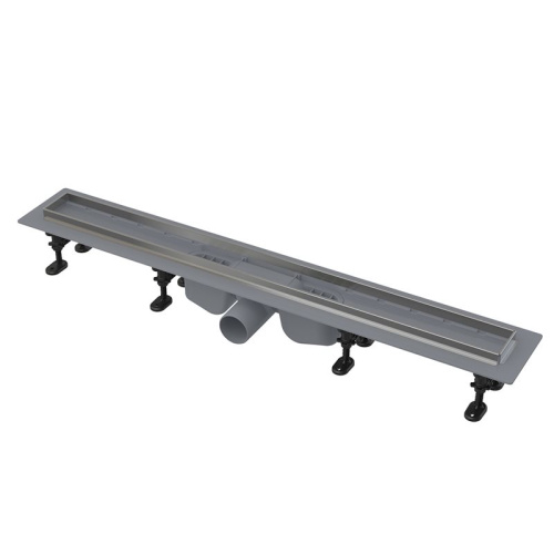Душевой лоток Alcaplast Optima APZ22-950 с порогами из нержавеющей стали для перфорированной решетки или решетки под кладку плитки