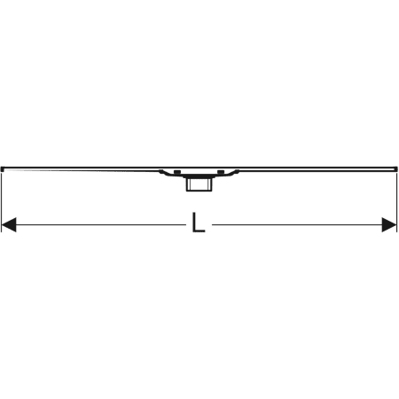 Дренажный канал Geberit CleanLine20, 30-90cм, тёмный/потёрт.мет.