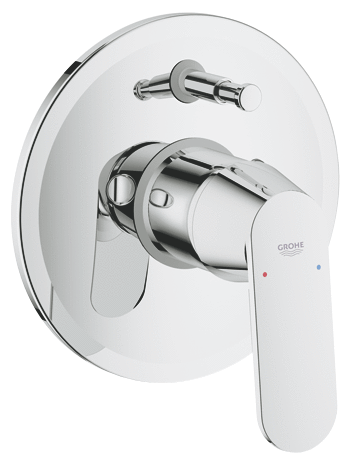 Смеситель для ванны Grohe BauEdge 29079000 Хром, скрытый монтаж, полный комплект