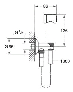 Гигиенический гарнитур Grohe Sena Trigger Spray 35 26329000