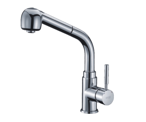 Смеситель для кухни WasserKraft Main 4166 хром, выдвижной излив-душ