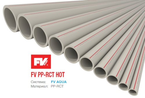 Полипропиленовая труба 40x5,5 FV-plast PP-RCT HOT PN20