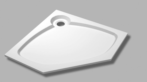 Душевой поддон 90x90 Cezares TRAY-S-P-90-56-LT латте, прямоугольный, литой мрамор