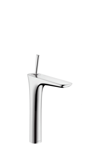 Смеситель для раковины Hansgrohe PuraVida 15072000 хром, высокий, сливной клапан Push-Open