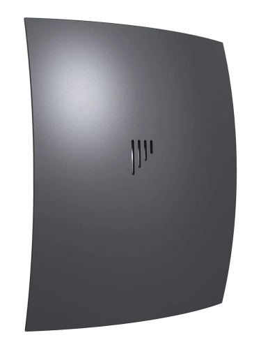 Вентилятор осевой вытяжной с обратным клапаном D 100 DiCiTi BREEZE 4C Dark gray metal, декоративный